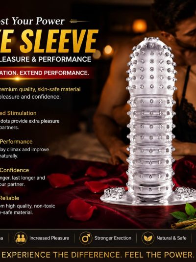 crystal dotted ribbed condom reusable & washable men