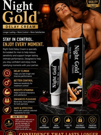 Night gold cream best result long timing best performance & 100% quality men 5,g