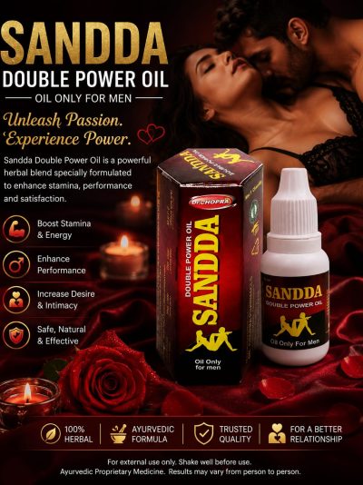Sandda double power oil increase timing best quality 100% result only for men 15ml